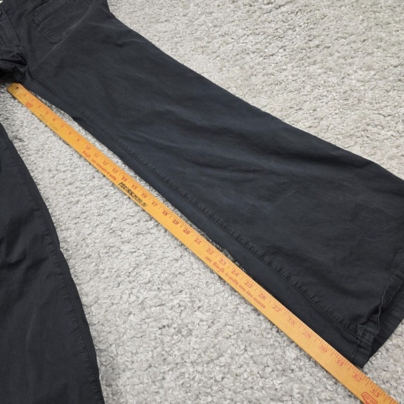 Maeve Pants Womens 26 Faded Black Flared Leg Midrise Twill - Picture 12 of 14